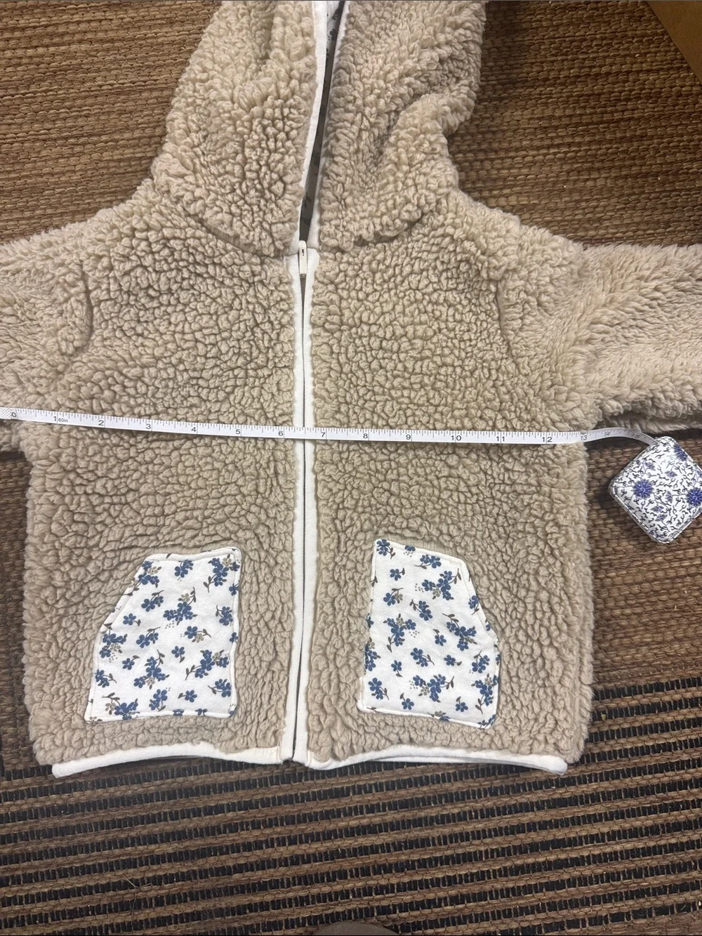 Kids Floral Quilted Jacket - reversible